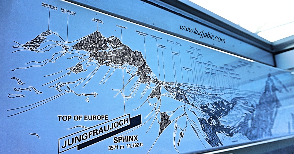 Letak Jungfrau dikelilingi oleh gunung lain